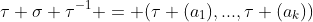 \tau \sigma \tau^{-1} = (\tau (a_1),...,\tau (a_k))