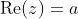 \text{Re}(z)=a~\&~\text{Im}(z)=b