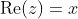 \text{Re}(z)=x~\&~\text{Im}(z)=y