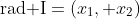 \text{rad I}=(x_1, x_2)