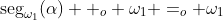 \text{seg}_{\omega_1}(\alpha) +_o \omega_1 =_o \omega_1