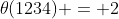 \theta(1234) = 2