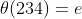 \theta(234)=e