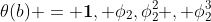 \theta(b) = \bold{1}, \phi_2,\phi_2^2 , \phi_2^3