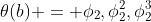 \theta(b) = \phi_2,\phi_2^2,\phi_2^3