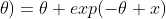 f(x;\theta)=\theta exp(-\theta x)