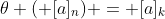 \theta ( [a]_n) = [a]_k