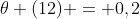 \theta (12) = 0,2