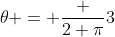 \theta = \frac {2 \pi}3