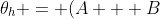 \theta_h = (A + B)cos\left(\sqrt{\frac{g}{l}}t\right) + i(A - B)sin\left(\sqrt{\frac{g}{l}}t\right)