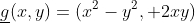 \underline{g}(x,y)=(x^2-y^2, 2xy)