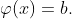 \varphi(x)=b.