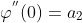 \varphi^{''}(0)=a_{2}