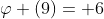 \varphi (9)= 6