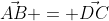 \vec{AB} = \vec{DC}