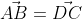 \vec{AB}=\vec{DC}