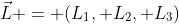 \vec{L} = (L_1, L_2, L_3)