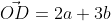 \vec{OD}=2a+3b