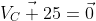 \vec{V_C 25}=\vec{0}