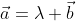 \vec{a}=\lambda \vec{b}