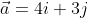 \vec{a}=4i+3j