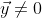 \vec{y}\not=0