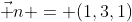 \vec n = (1,3,1)