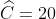 \widehat{C}=20