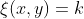 \xi(x,y)=k