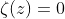 \zeta(z)=0