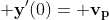 {\bf y}'(0)={\bf v_p}