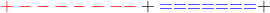 {\color{red} -------} {\color{blue}=======} 