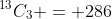 {^{13}C_3} = 286