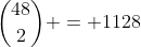 {48\choose2} = 1128