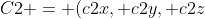 {C2 = (c2x, c2y, c2z)}