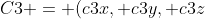 {C3 = (c3x, c3y, c3z)}