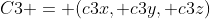 {C3 = (c3x, c3y, c3z)}