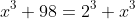 {x^3+98}=2^3+x^3