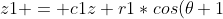 {z1 = c1z+r1*cos(\theta 1)}