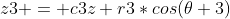 {z3 = c3z+r3*cos(\theta 3)}