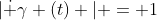 |\dot \gamma (t) | = 1