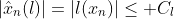 |\hat{x}_n(l)|=|l(x_n)|\leq C_l