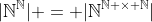 |\mathbb{N}^{\mathbb{N}}| = |\mathbb{N}^{\mathbb{N} \times \mathbb{N}}|