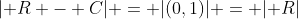 |\mathbb R - C| = |(0,1)| = |\mathbb R|