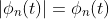 |\phi_n(t)|=\phi_n(t)