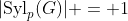 |\text{Syl}_p(G)| = 1