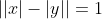 ||x|-|y||=1