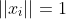 ||x_i||=1