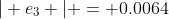 | e_3 | = 0.0064