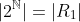 |2^{\mathbb{N}}|=|R_1|